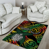 Vanuatu Indipendens Dei Area Rug Mix Traditional Sand Drawing