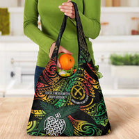 Vanuatu Indipendens Dei Grocery Bag Mix Traditional Sand Drawing