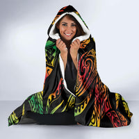 Vanuatu Indipendens Dei Hooded Blanket Mix Traditional Sand Drawing