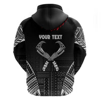 Personalized Talofa Samoa Hoodie Ulafala With Toa Nifo'oti - Black
