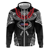 Personalized Talofa Samoa Hoodie Ulafala With Toa Nifo'oti - Black
