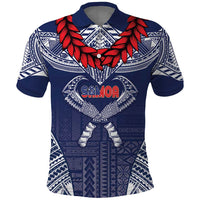 Personalized Talofa Samoa Polo Shirt Ulafala With Toa Nifo'oti - Blue