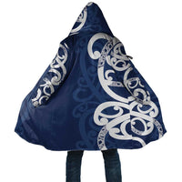 New Zealand Maori Mo Bros Cloak Blue Ribbon With Koru Kowhaiwhai - Polynesian Pride