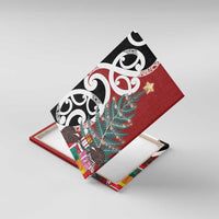 New Zealand Silver Fern Christmas Tree Canvas Wall Art Meri Kirihimete - Polynesian Pride