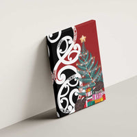 New Zealand Silver Fern Christmas Tree Canvas Wall Art Meri Kirihimete - Polynesian Pride