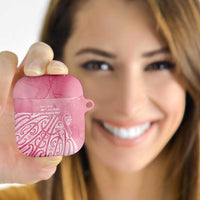 Breast Cancer Awareness Maori AirPods Case Kia Kaha Kia Maia Kia Manawanui LT7 - Polynesian Pride