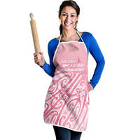 Breast Cancer Awareness Maori Apron Kia Kaha Kia Maia Kia Manawanui - Polynesian Pride