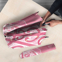 Breast Cancer Awareness Maori Umbrella Kia Kaha Kia Maia Kia Manawanui - Polynesian Pride