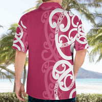 Breast Cancer Awareness Maori Hawaiian Shirt Koru Kowhaiwhai - Polynesian Pride