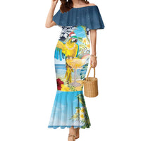 Funny Tropical Christmas Mermaid Dress Tis The Season To Get Tipsy LT7 Women Colorful - Polynesian Pride