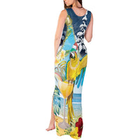 Funny Tropical Christmas Tank Maxi Dress Tis The Season To Get Tipsy LT7 - Polynesian Pride