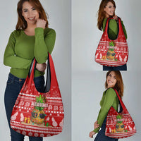Hawaii Pineapple Christmas Grocery Bag Mele Kalikimaka LT7 - Polynesian Pride