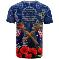 Anzac T Shirt Ausralia Aboriginal Mix New Zealand Slouch Hats LT7 - Polynesian Pride