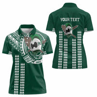 Hawaii Rainbow Warriors Personalized Women Polo Shirt Kakau Ikakai Laau Pama