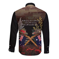 Australia - New Zealand ANZAC Long Sleeve Button Shirt Gallipoli ANZAC Cove Landing