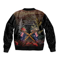 Australia - New Zealand ANZAC Sleeve Zip Bomber Jacket Gallipoli ANZAC Cove Landing