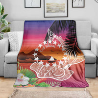 Kia Orana Cook Islands Blanket Sunset Dream