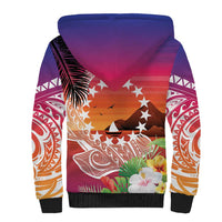 Kia Orana Cook Islands Sherpa Hoodie Sunset Dream