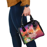 Kia Orana Cook Islands Shoulder Handbag Sunset Dream LT7 - Polynesian Pride