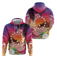 Kia Orana Cook Islands Zip Hoodie Sunset Dream