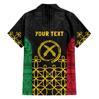 Vanuatu Indipendens Dei Family Matching Long Sleeve Bodycon Dress and Hawaiian Shirt Tribal Sand Drawing