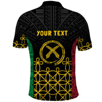 Vanuatu Indipendens Dei Polo Shirt Tribal Sand Drawing