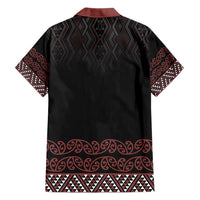 Maori Taniko Patterns Family Matching Short Sleeve Bodycon Dress and Hawaiian Shirt Brown Niho Taniwha Mix Paatiki Motifs LT7 - Polynesian Pride