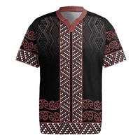 Maori Taniko Patterns Rugby Jersey Brown Niho Taniwha Mix Paatiki Motifs LT7 Brown - Polynesian Pride