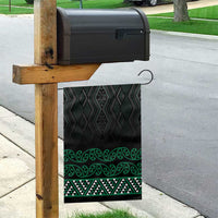 Maori Taniko Patterns Garden Flag Pounamu Niho Taniwha Mix Paatiki Motifs