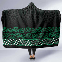 Maori Taniko Patterns Hooded Blanket Pounamu Niho Taniwha Mix Paatiki Motifs