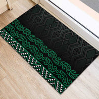 Maori Taniko Patterns Rubber Doormat Pounamu Niho Taniwha Mix Paatiki Motifs
