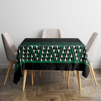 Maori Taniko Patterns Tablecloth Pounamu Niho Taniwha Mix Paatiki Motifs