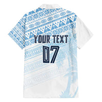 Fiji Rugby Custom Kaiviti Masi Family Matching Puletasi and Hawaiian Shirt Turquoise - Polynesian Pride