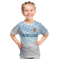 Fiji Rugby Custom Kaiviti Masi Kid T Shirt Turquoise LT7 Turquoise - Polynesian Pride