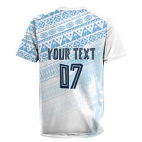 Fiji Rugby Custom Kaiviti Masi Rugby Jersey Turquoise LT7 - Polynesian Pride