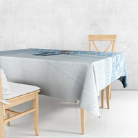 Fiji Rugby Custom Kaiviti Masi Tablecloth Turquoise - Polynesian Pride