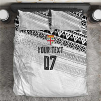 Fiji Rugby Custom Kaiviti Masi Bedding Set Black - Polynesian Pride