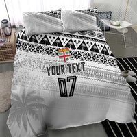 Fiji Rugby Custom Kaiviti Masi Bedding Set Black - Polynesian Pride