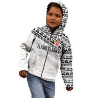 Fiji Rugby Custom Kaiviti Masi Kid Hoodie Black - Polynesian Pride
