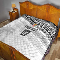 Fiji Rugby Custom Kaiviti Masi Quilt Black - Polynesian Pride