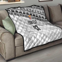 Fiji Rugby Custom Kaiviti Masi Quilt Black - Polynesian Pride