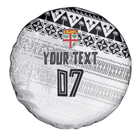 Fiji Rugby Custom Kaiviti Masi Spare Tire Cover Black - Polynesian Pride