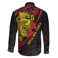 Papua New Guinea 49th Independence Day Family Matching Mermaid Dress and Hawaiian Shirt Motuan Revareva Bird-of-Paradise LT7 - Polynesian Pride