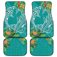 Polynesia Car Mats Sharks Duo Tropical Teal