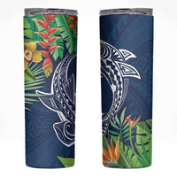Polynesia Skinny Tumbler Sharks Duo Tropical Navy