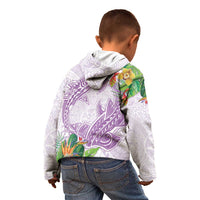 Polynesia Kid Hoodie Sharks Duo Tropical Lavender