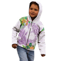 Polynesia Kid Hoodie Sharks Duo Tropical Lavender