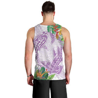 Polynesia Men Tank Top Sharks Duo Tropical Lavender