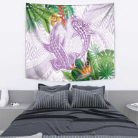 Polynesia Tapestry Sharks Duo Tropical Lavender