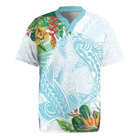 Polynesia Rugby Jersey Sharks Duo Tropical Turquoise